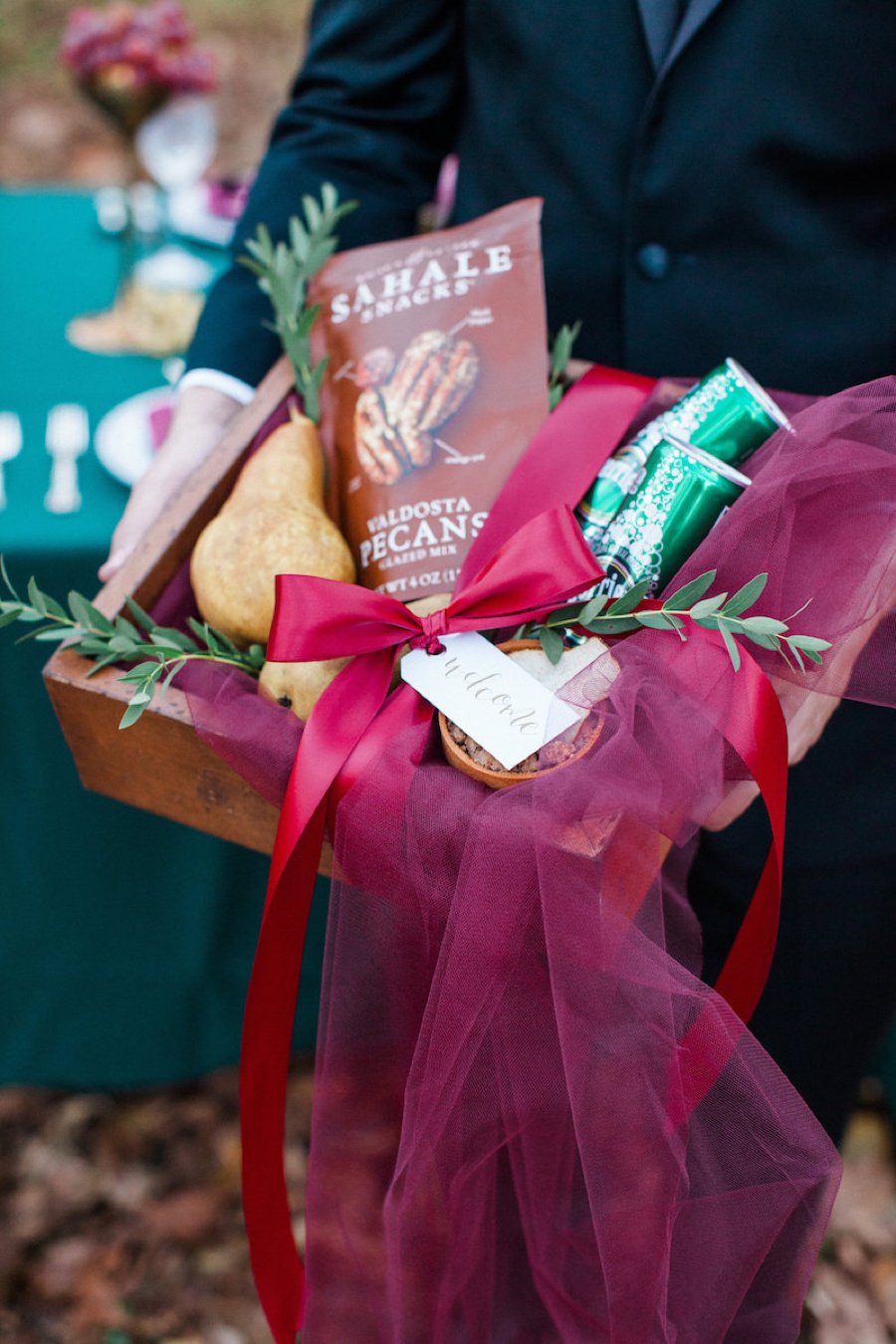 Red & Teal Whimsical Fall Wedding Ideas via TheELD.com