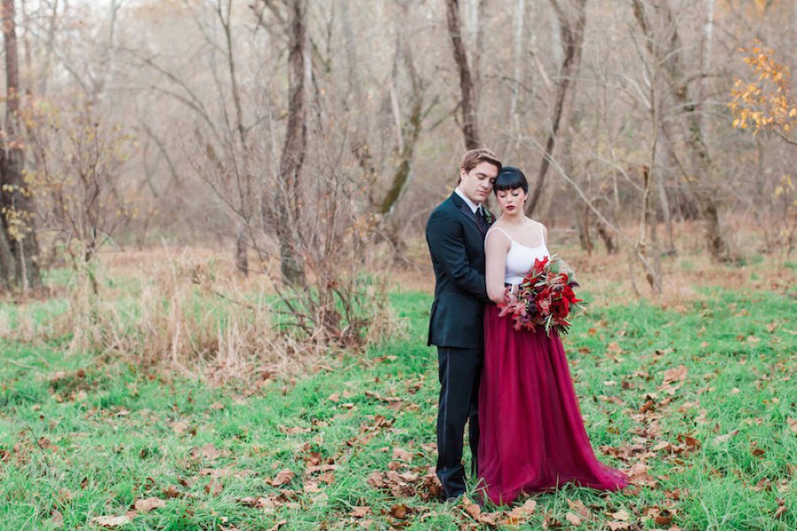 Red & Teal Whimsical Fall Wedding Ideas via TheELD.com