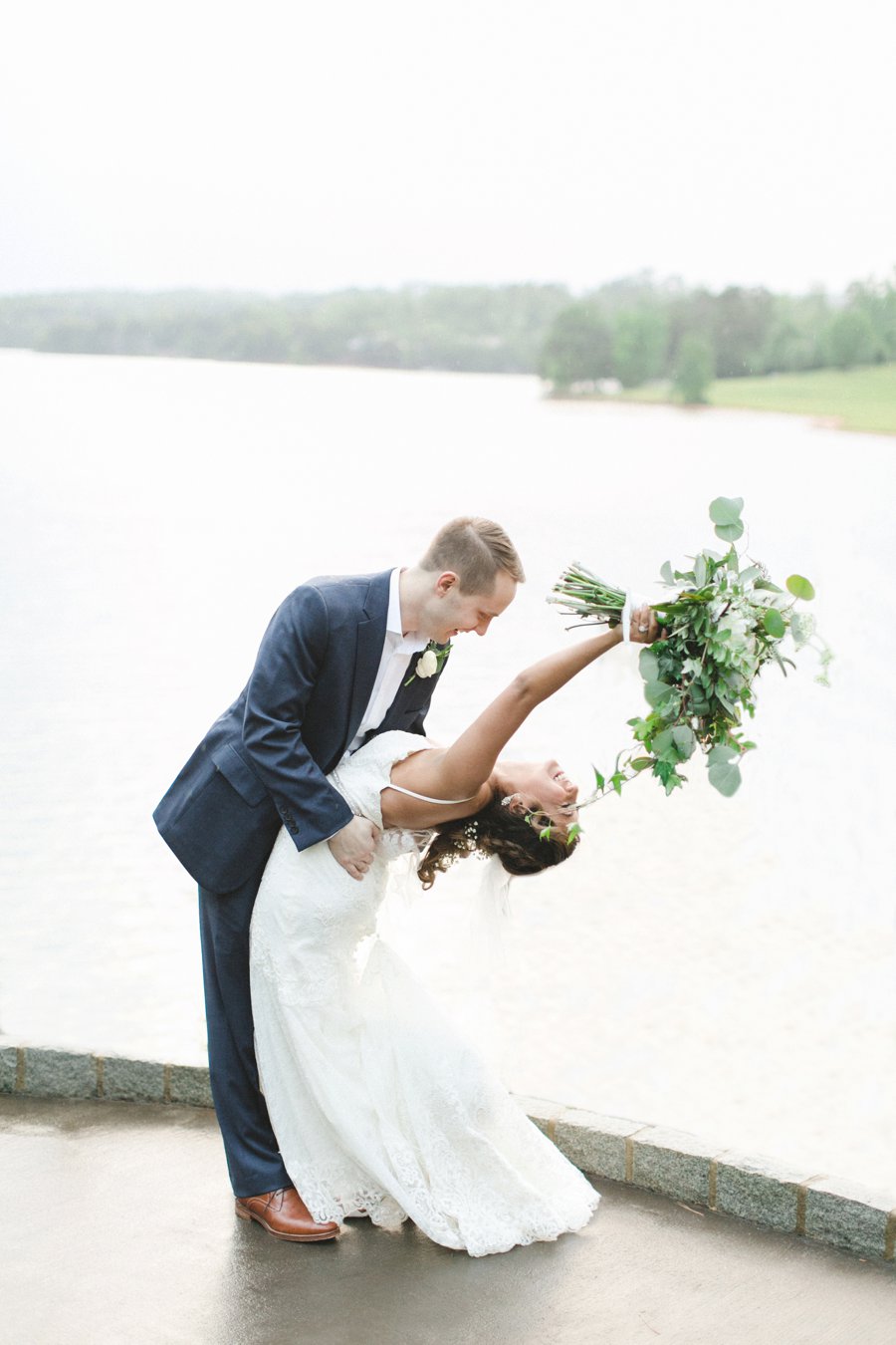 An Elegant Green & White South Carolina Wedding via TheELD.com