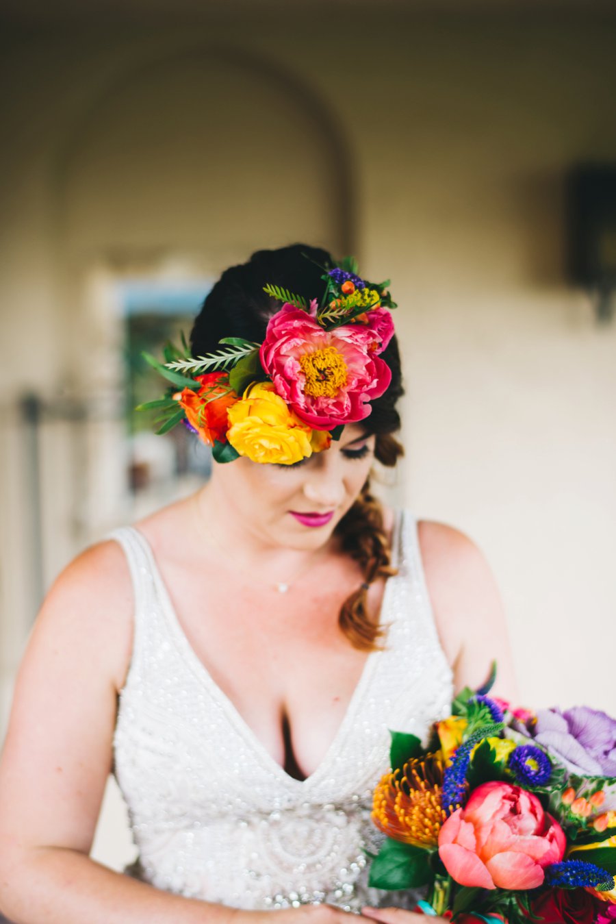 Colorful Cultural “Dia de Los Muertos” Wedding Ideas via TheELD.com