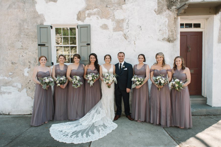A Classic & Charming Lavender & Grey Charleston Wedding via TheELD.com