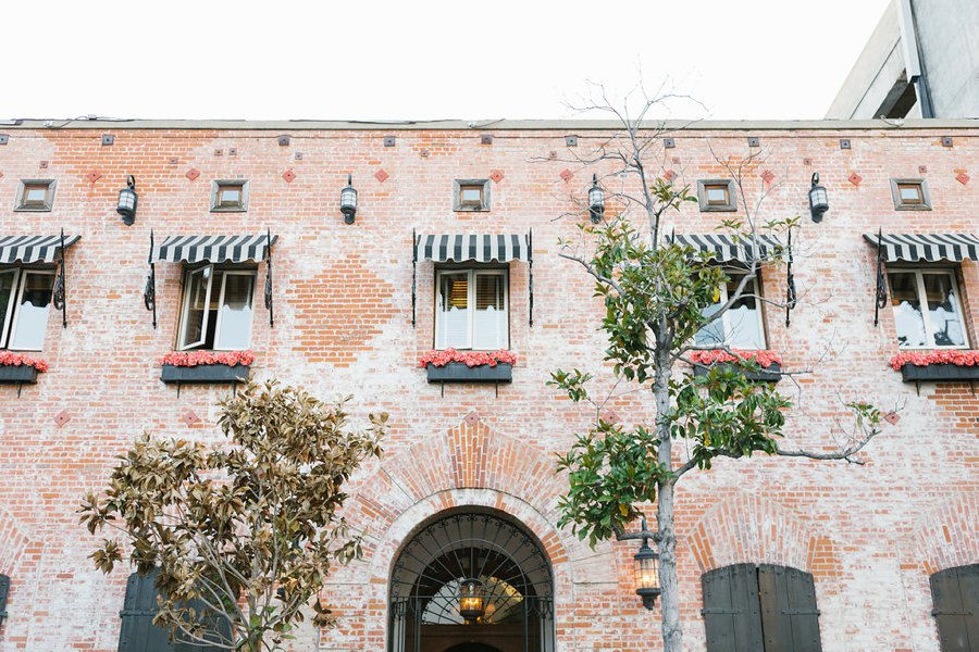 An Industrial Soft Blue & White Los Angeles Wedding via TheELD.com