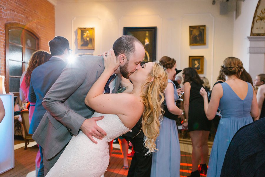 An Industrial Soft Blue & White Los Angeles Wedding via TheELD.com