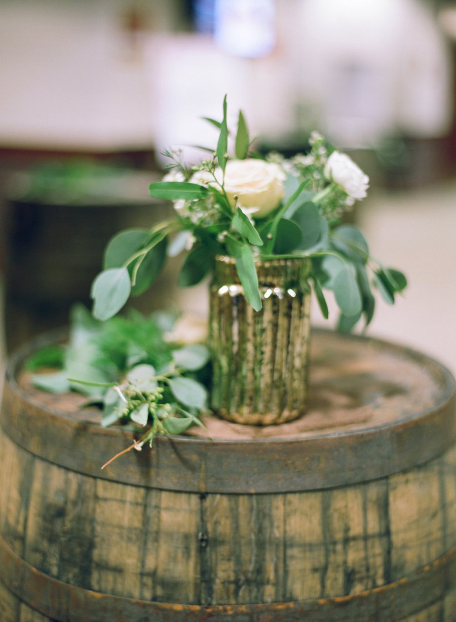 A Peach & Green Boho Ballroom Wedding via TheELD.com