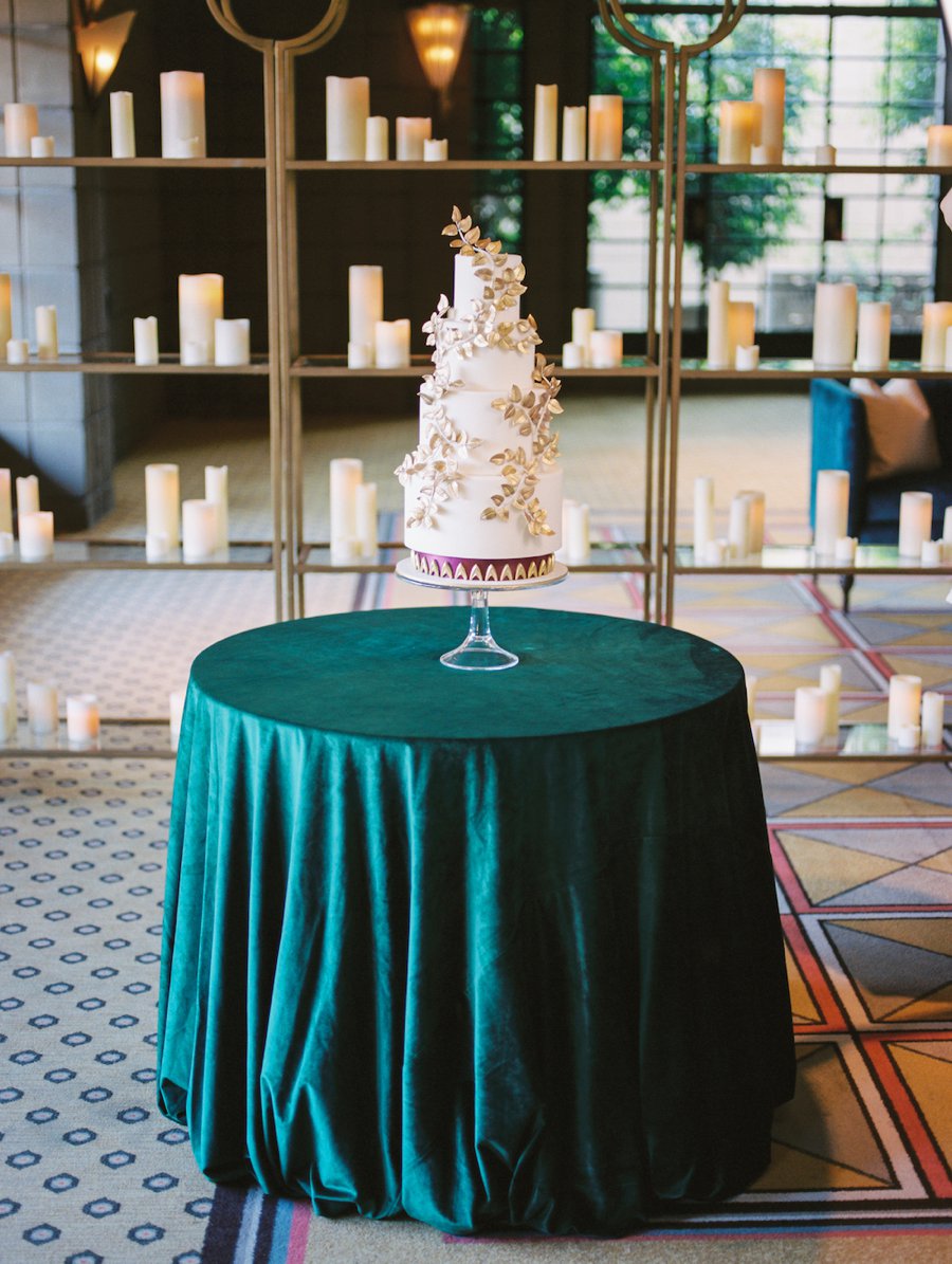 Elegant Emerald & Purple Black Tie Wedding Ideas via TheELD.com