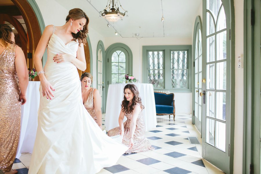 A Pink & Purple Outdoor Texas Garden Wedding via TheELD.com