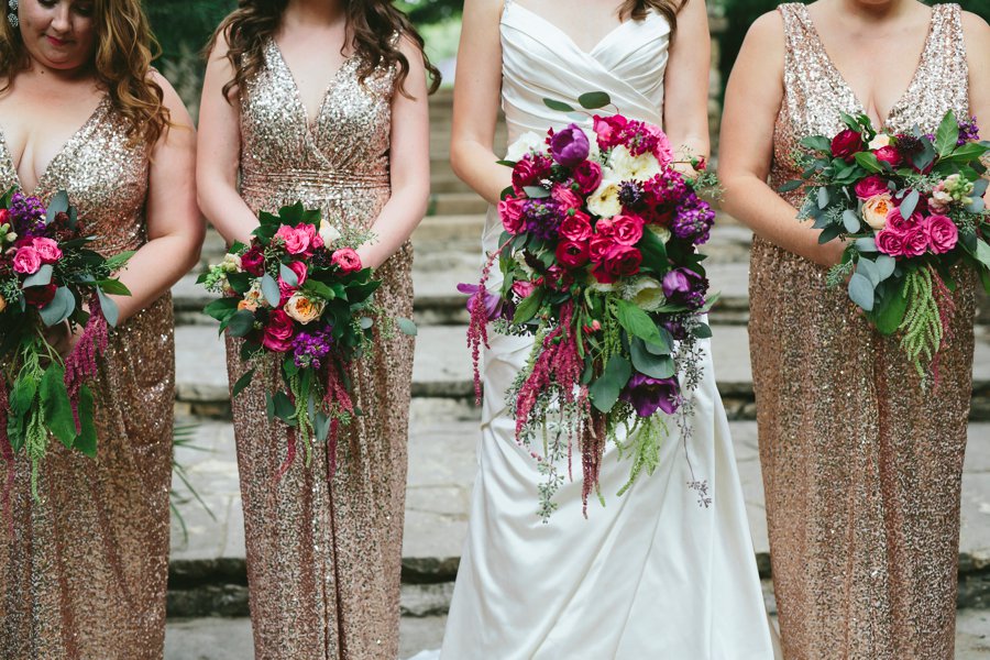 A Pink & Purple Outdoor Texas Garden Wedding via TheELD.com