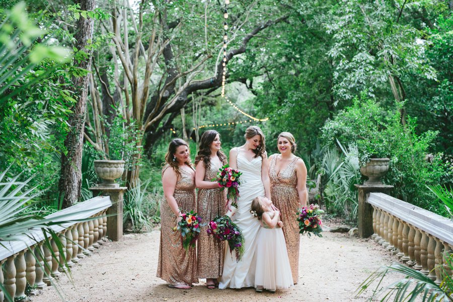 A Pink & Purple Outdoor Texas Garden Wedding via TheELD.com