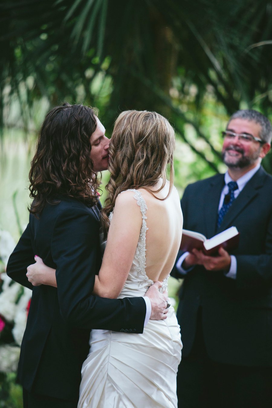 A Pink & Purple Outdoor Texas Garden Wedding via TheELD.com