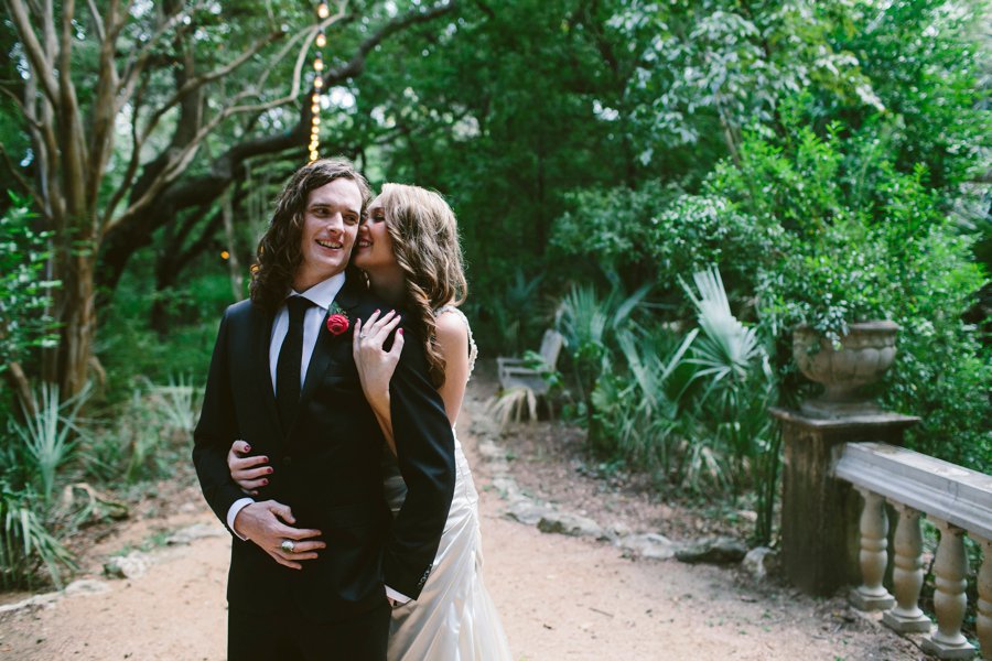 A Pink & Purple Outdoor Texas Garden Wedding via TheELD.com