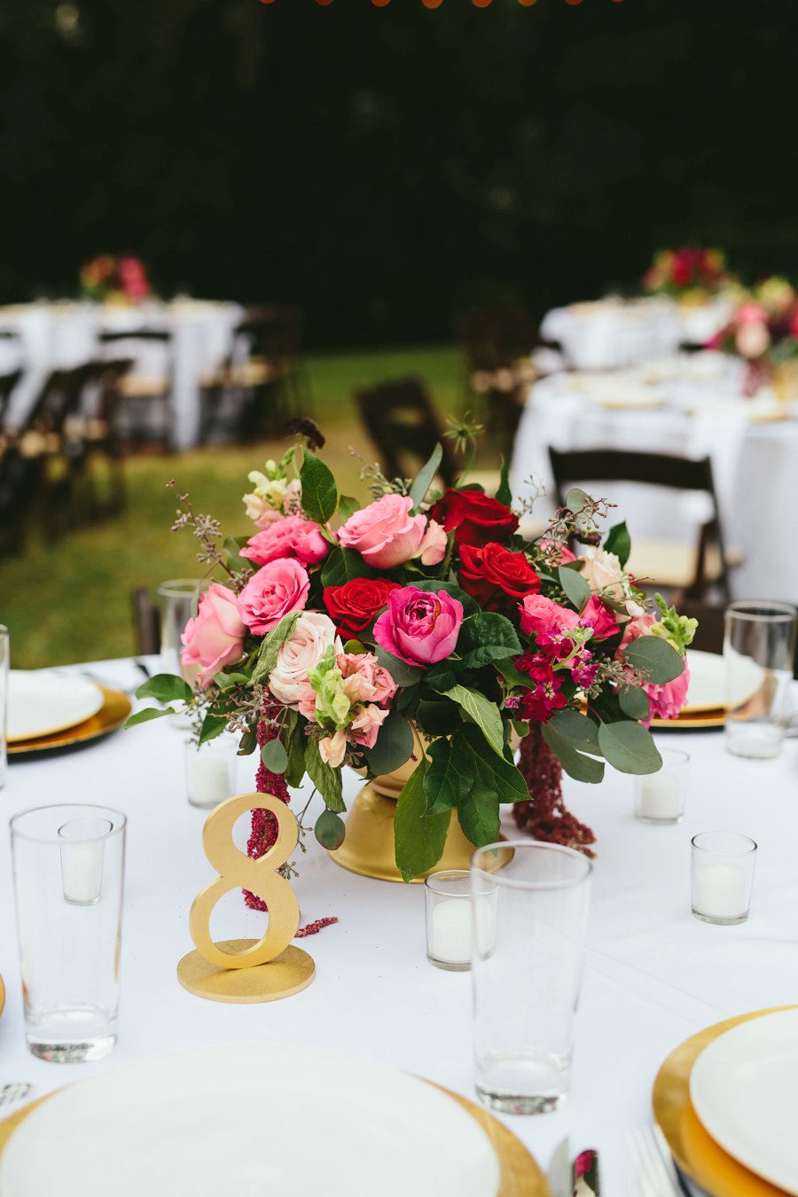 A Pink & Purple Outdoor Texas Garden Wedding via TheELD.com