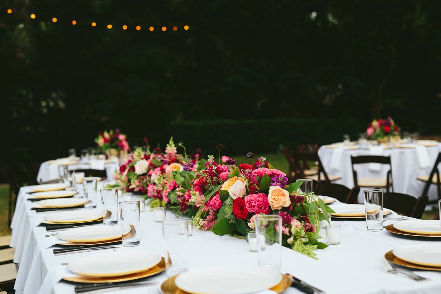 A Pink & Purple Outdoor Texas Garden Wedding via TheELD.com