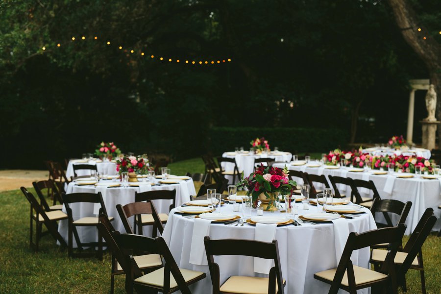 A Pink & Purple Outdoor Texas Garden Wedding via TheELD.com