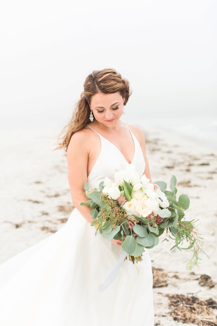 Soft Blue Coastal Maine Wedding Ideas via TheELD.com