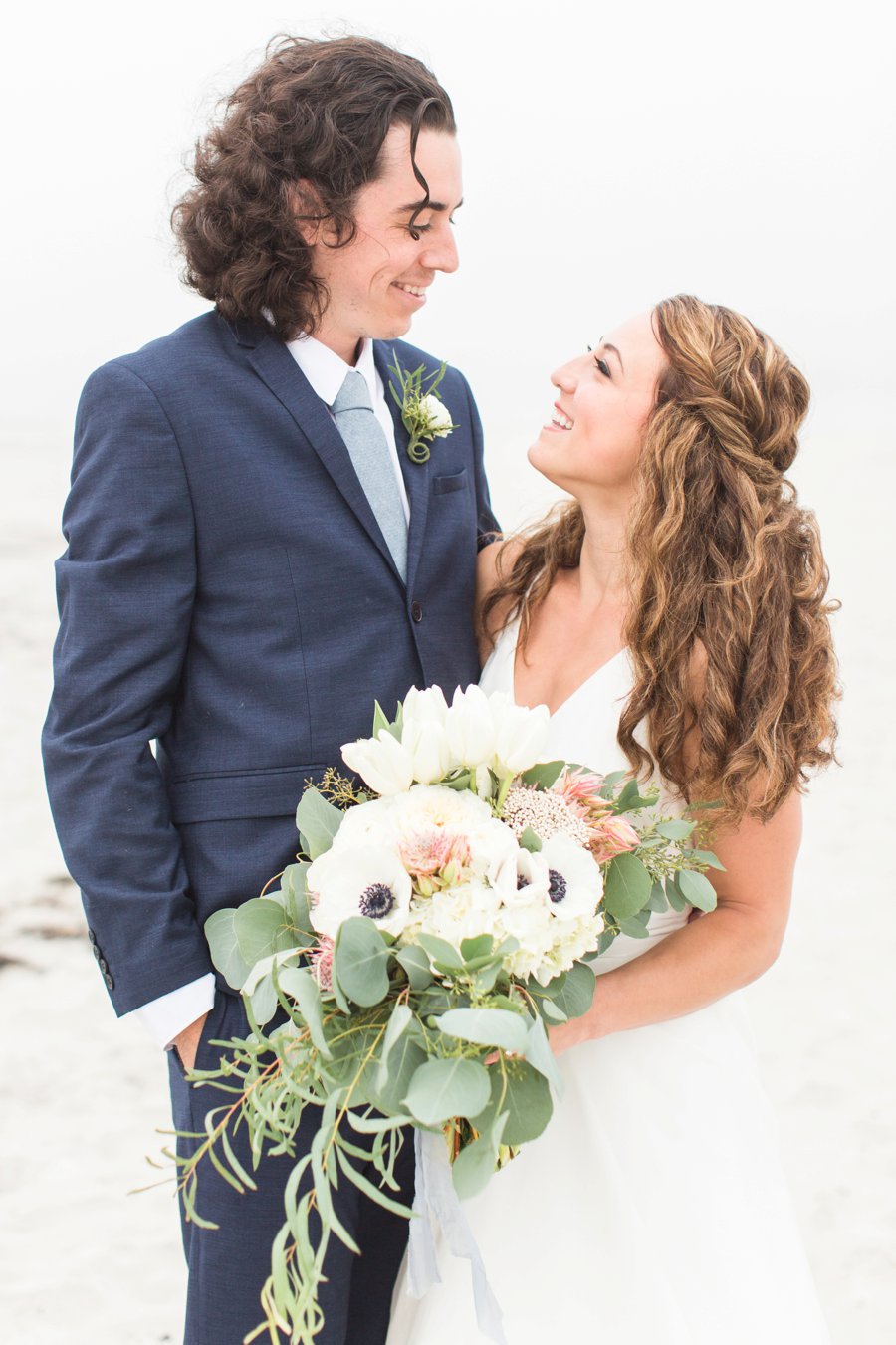 Soft Blue Coastal Maine Wedding Ideas via TheELD.com