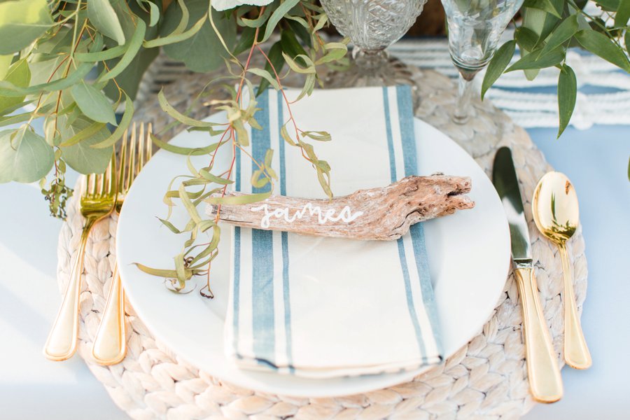 Soft Blue Coastal Maine Wedding Ideas via TheELD.com