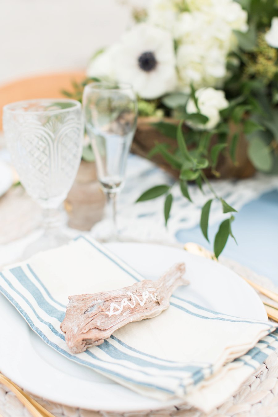 Soft Blue Coastal Maine Wedding Ideas via TheELD.com