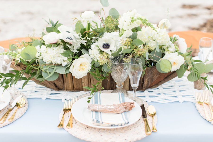 Soft Blue Coastal Maine Wedding Ideas via TheELD.com