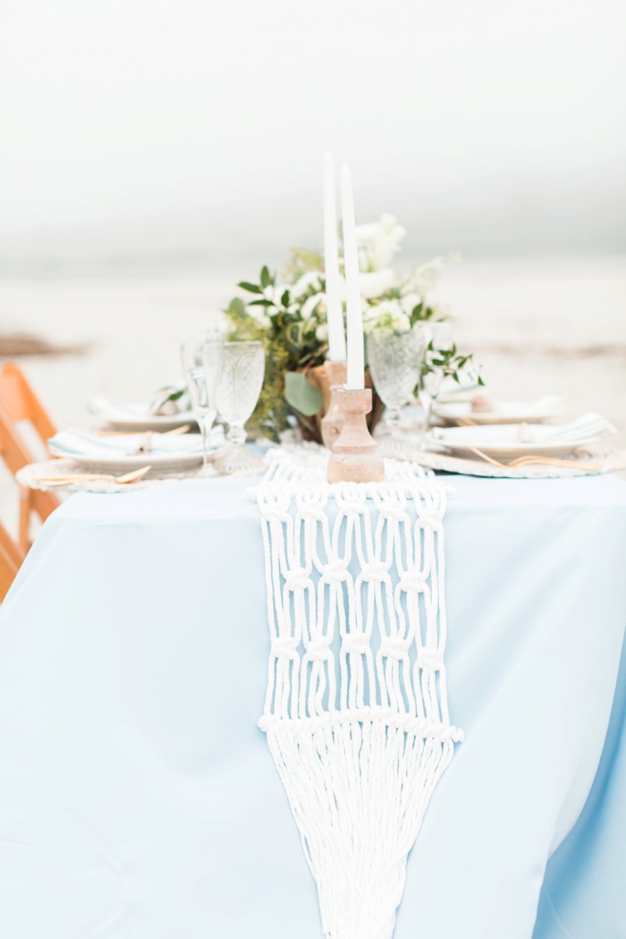 Soft Blue Coastal Maine Wedding Ideas via TheELD.com