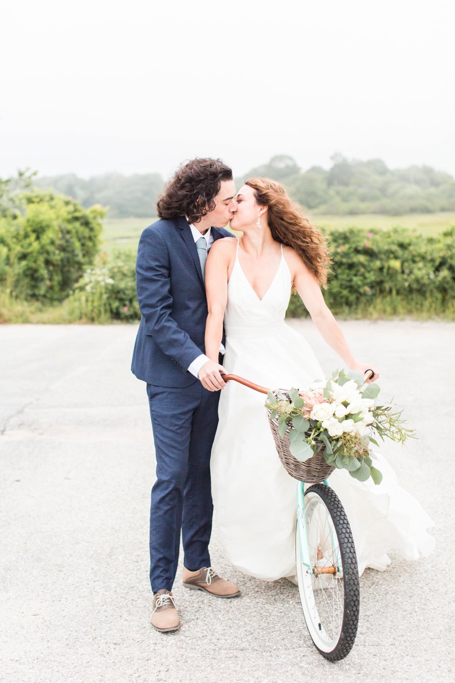 Soft Blue Coastal Maine Wedding Ideas via TheELD.com