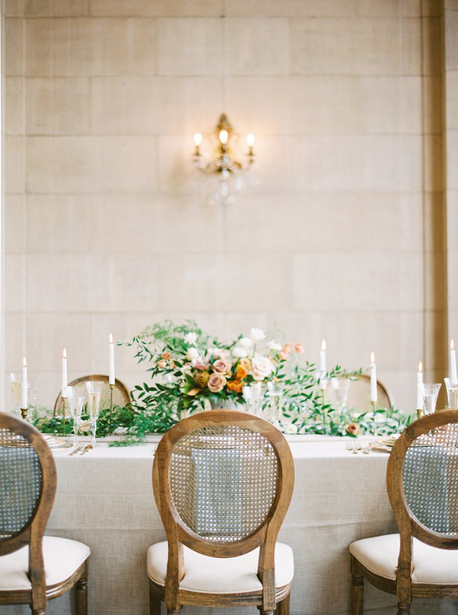 Romantic Peach & Orange Autumn Inspired Wedding Ideas via TheELD.com