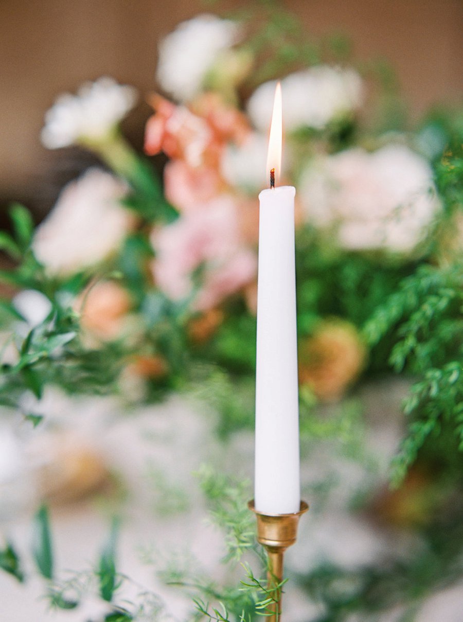 Romantic Peach & Orange Autumn Inspired Wedding Ideas via TheELD.com