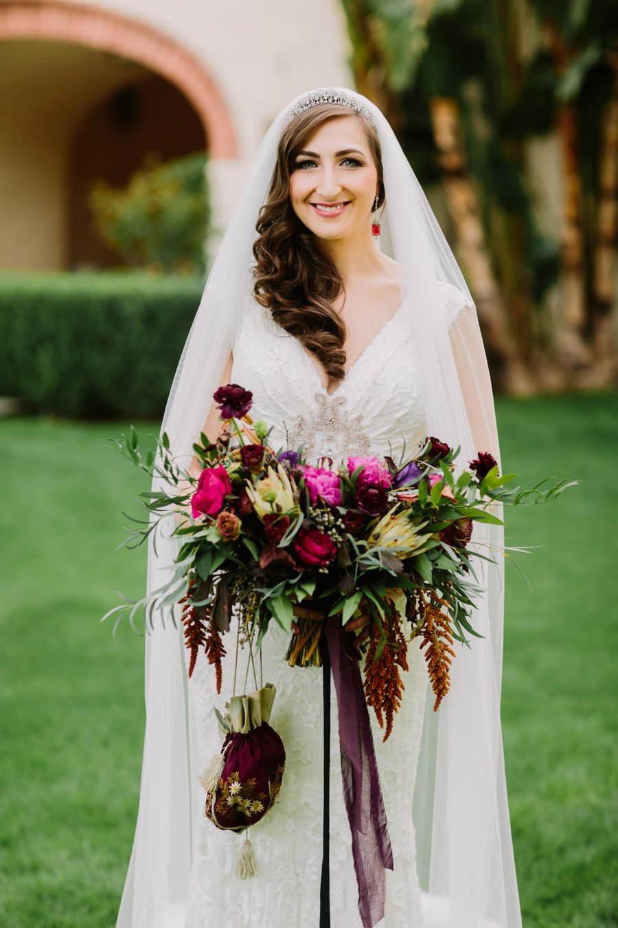 A Boho & Elegant Jewel Toned California Wedding via TheELD.com