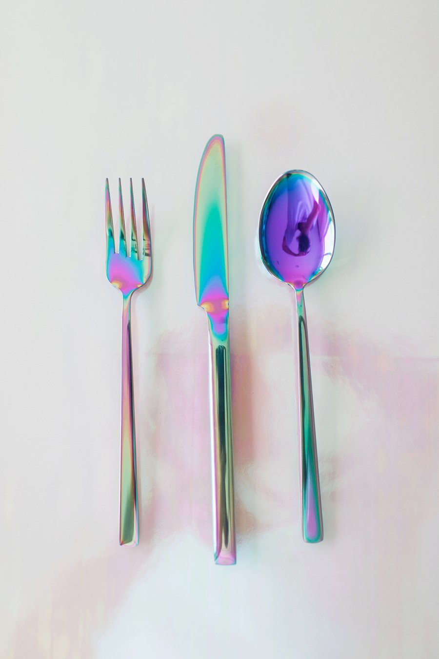 Modern Pink & Purple Iridescent Wedding Ideas via TheELD.com