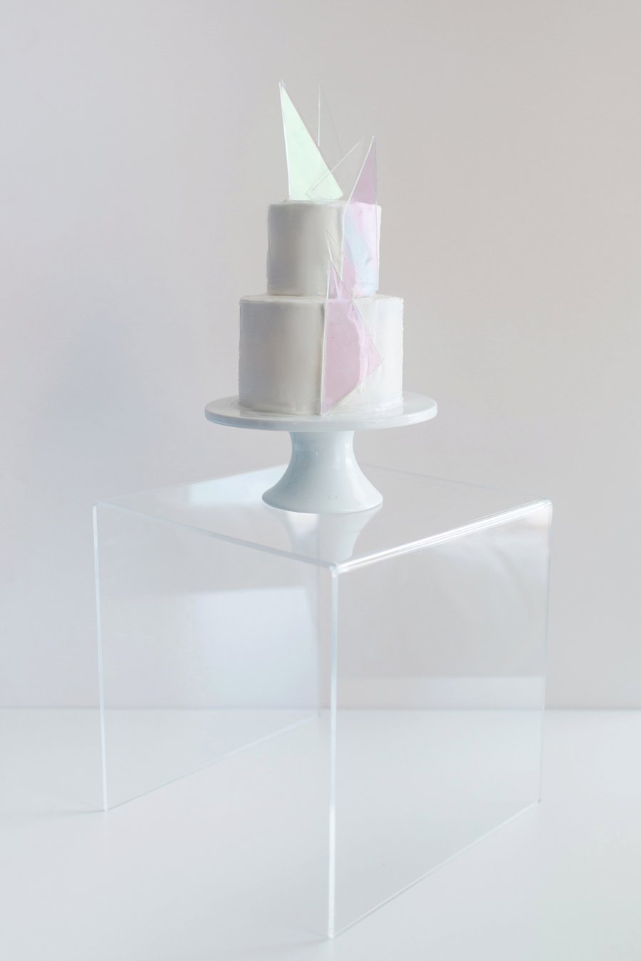 Modern Pink & Purple Iridescent Wedding Ideas via TheELD.com