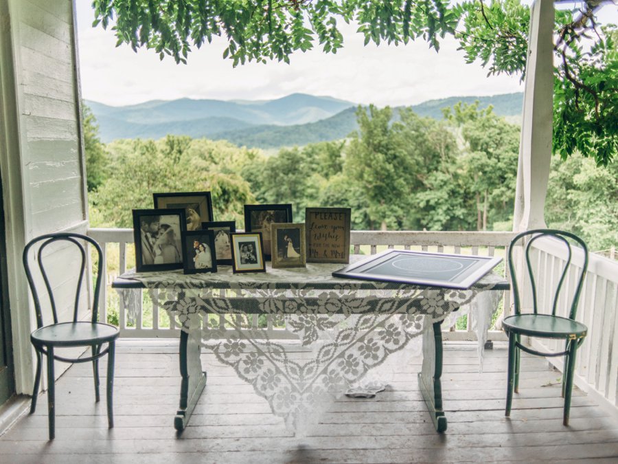 A Romantic Rustic White, Blush, & Blue Asheville Wedding via TheELD.com