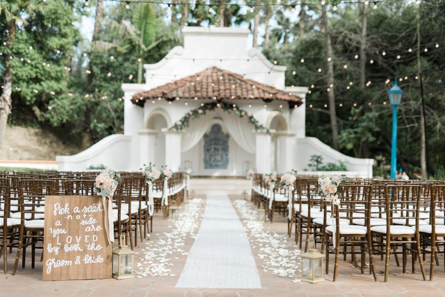 An Elegant Rustic Blush & White California Wedding via TheELD.com