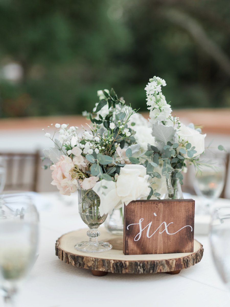 An Elegant Rustic Blush & White California Wedding via TheELD.com