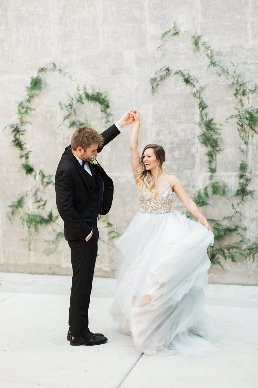 Elegant Amethyst & Marble Industrial Wedding Ideas via TheELD.com