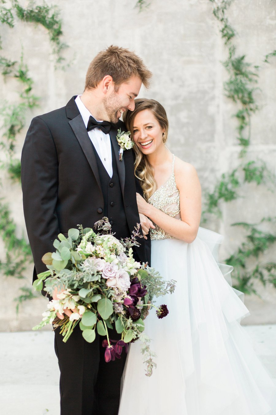 Elegant Amethyst & Marble Industrial Wedding Ideas via TheELD.com