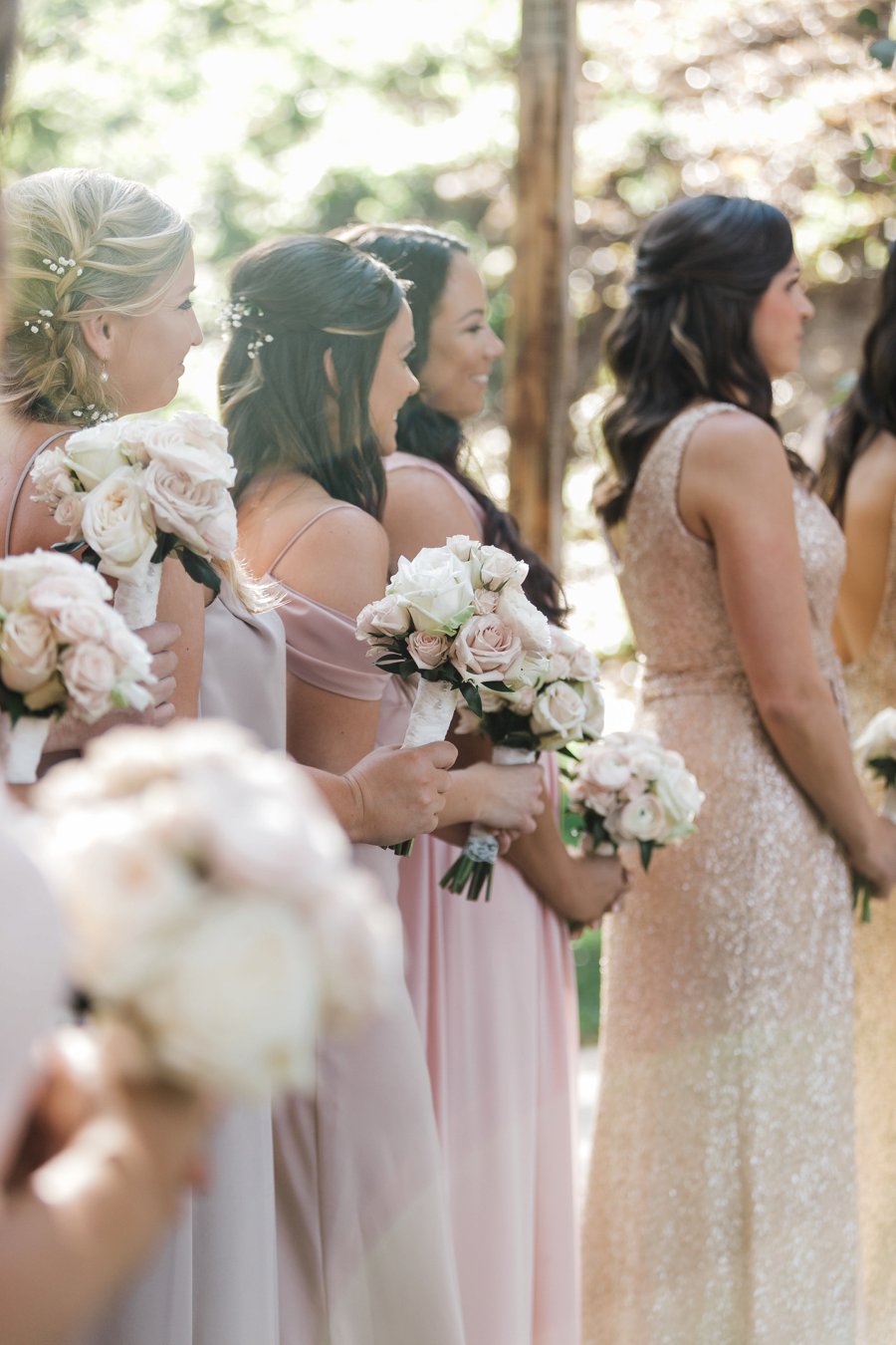 A Romantic Blush & Gold California Wedding via TheELD.com