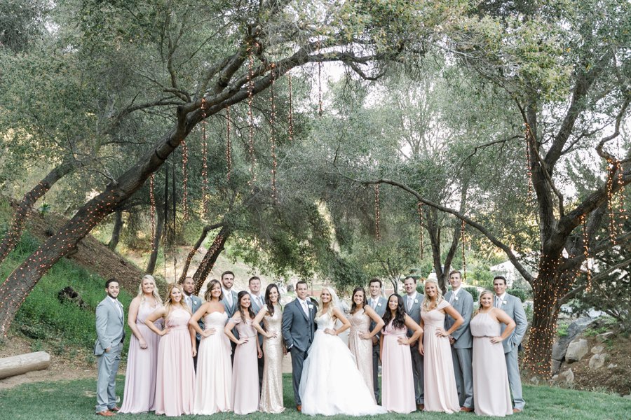 A Romantic Blush & Gold California Wedding via TheELD.com