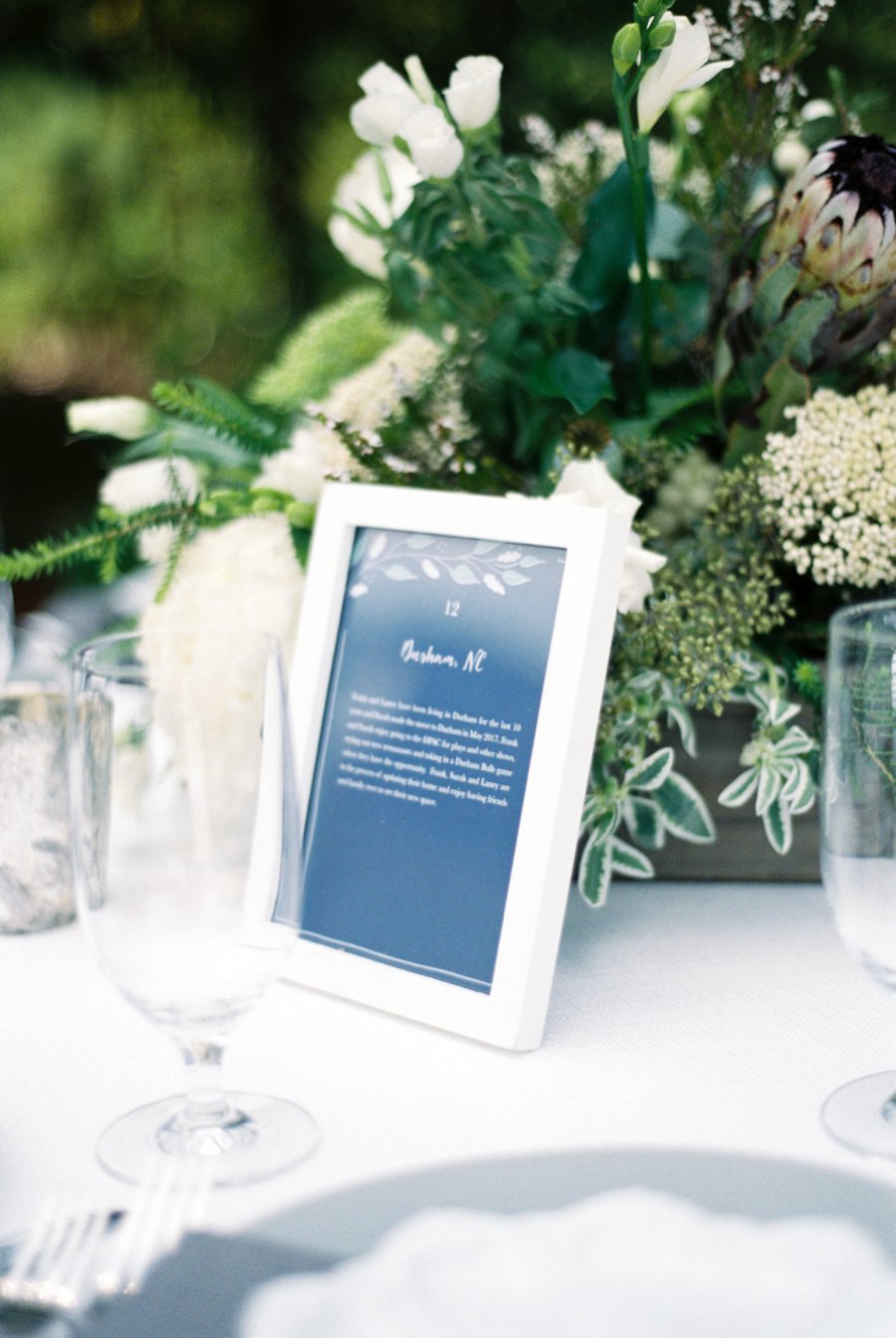 An Elegant Navy & White North Carolina Wedding via TheELD.com