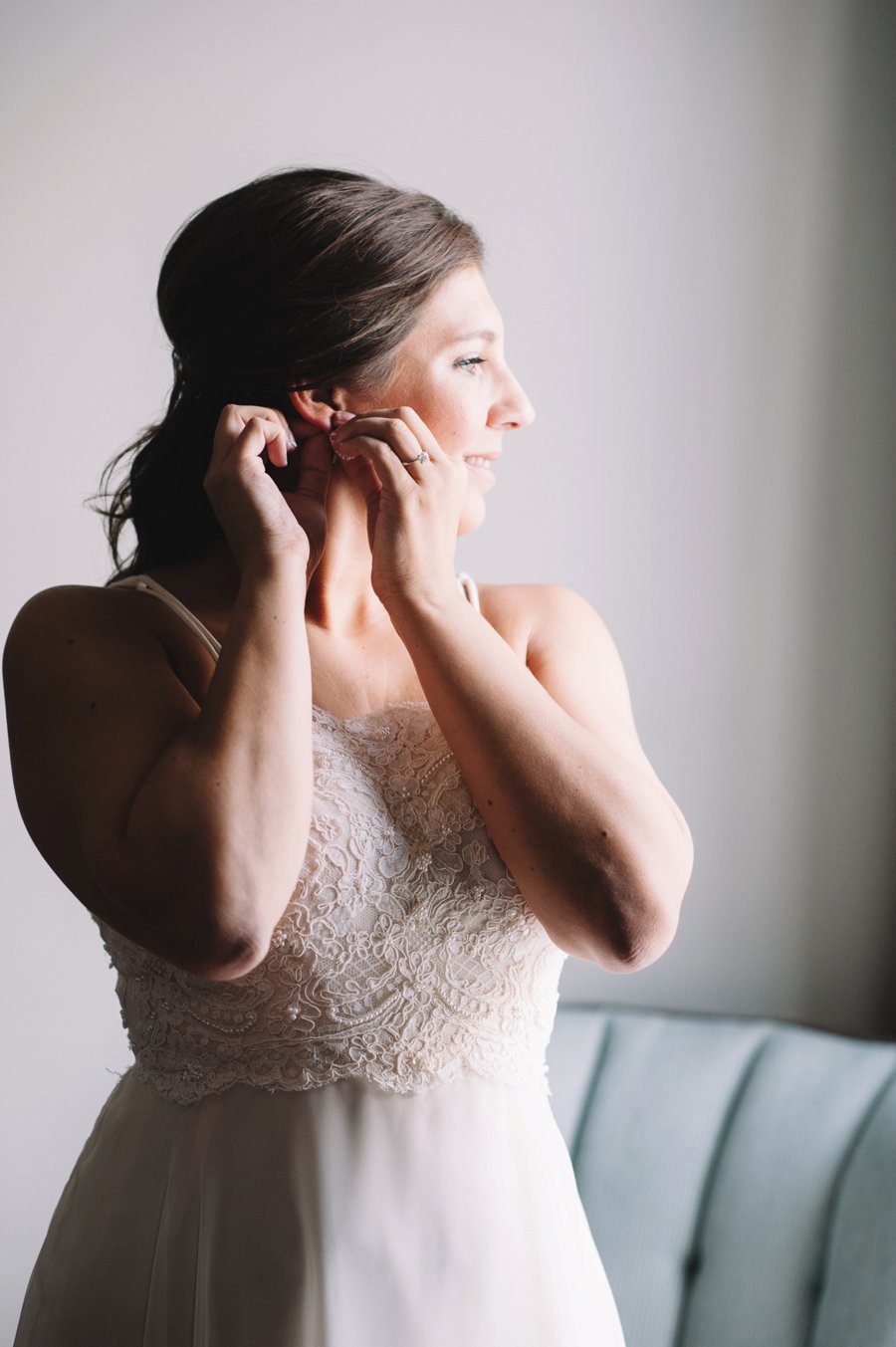 An Elegant Industrial Yellow, Grey, & Blue Charleston Wedding via TheELD.com