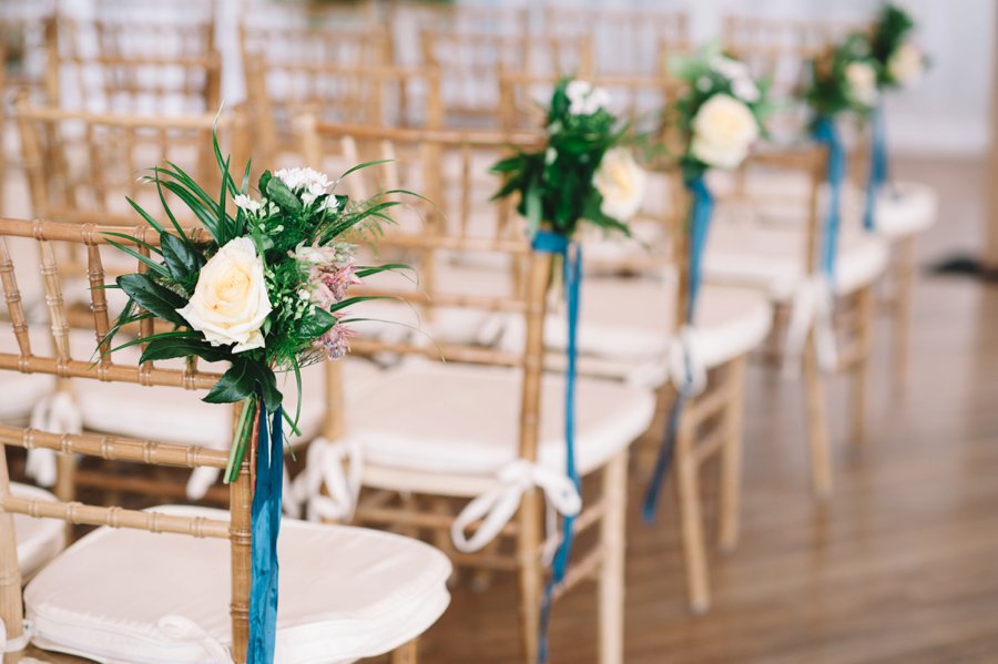 An Elegant Industrial Yellow, Grey, & Blue Charleston Wedding via TheELD.com