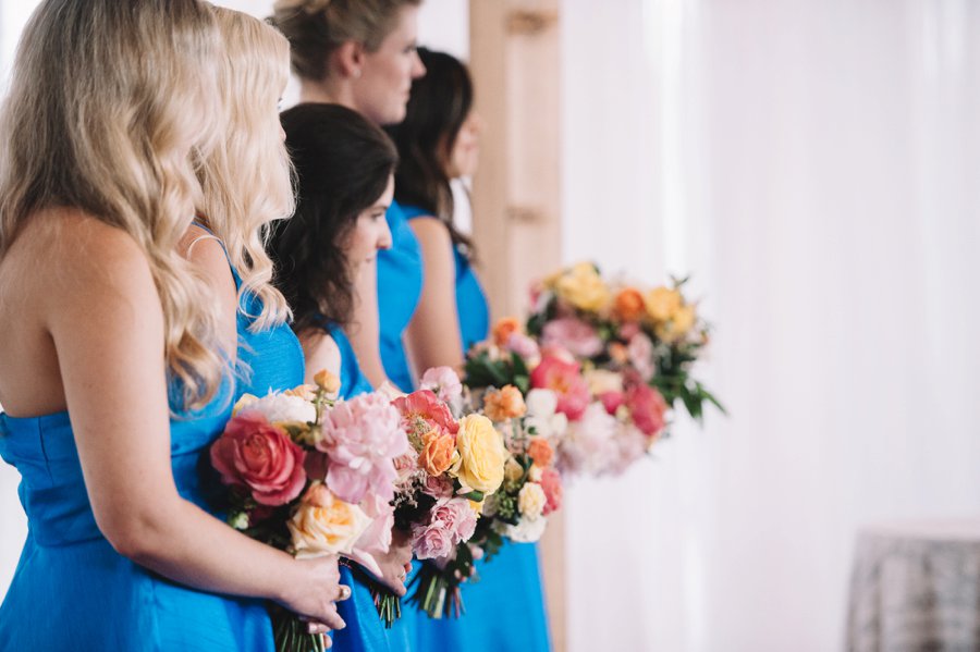 An Elegant Industrial Yellow, Grey, & Blue Charleston Wedding via TheELD.com