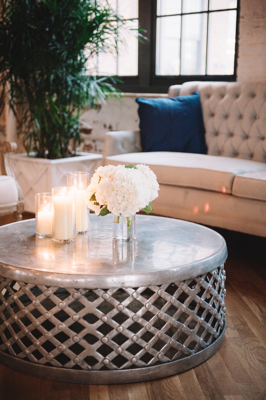 An Elegant Industrial Yellow, Grey, & Blue Charleston Wedding via TheELD.com