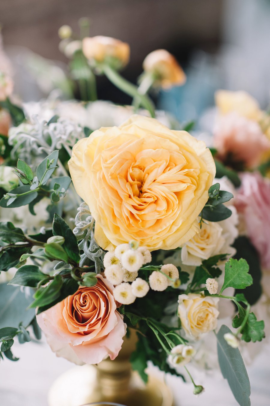 An Elegant Industrial Yellow, Grey, & Blue Charleston Wedding via TheELD.com