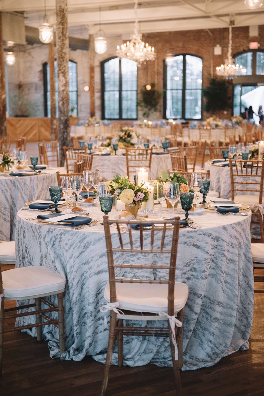 An Elegant Industrial Yellow, Grey, & Blue Charleston Wedding via TheELD.com