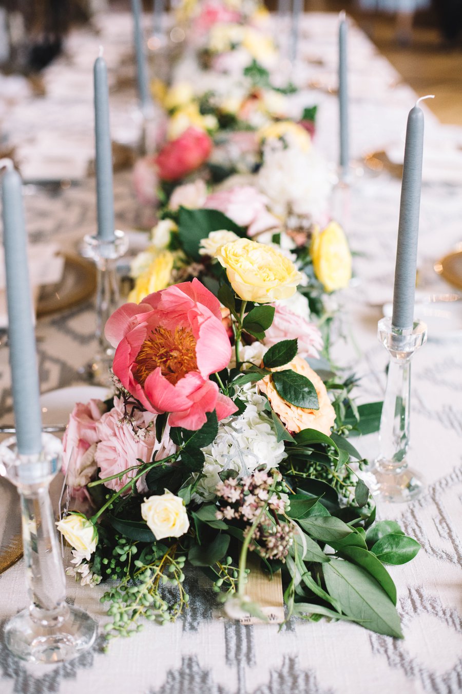 An Elegant Industrial Yellow, Grey, & Blue Charleston Wedding via TheELD.com