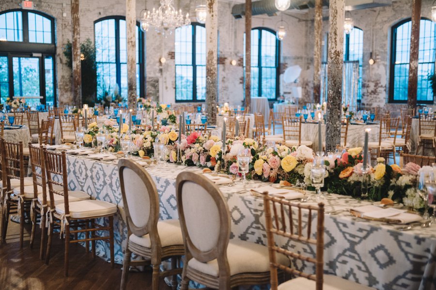 An Elegant Industrial Yellow, Grey, & Blue Charleston Wedding via TheELD.com