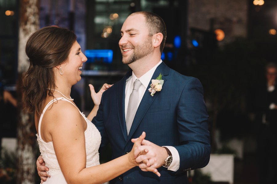 An Elegant Industrial Yellow, Grey, & Blue Charleston Wedding via TheELD.com