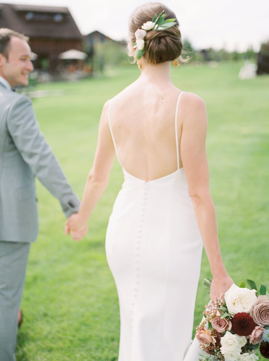 A Burgundy & Blush Elegant Rustic Colorado Wedding via TheELD.com