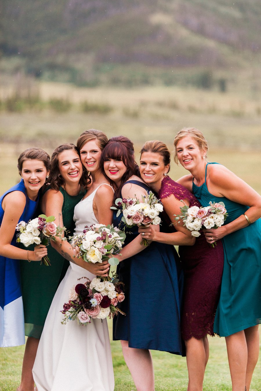 A Burgundy & Blush Elegant Rustic Colorado Wedding via TheELD.com