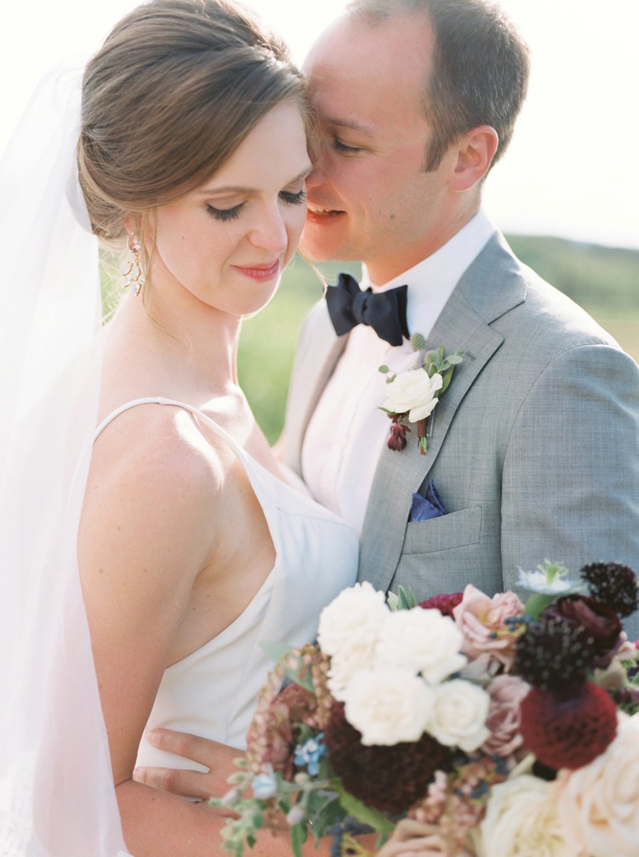 A Burgundy & Blush Elegant Rustic Colorado Wedding via TheELD.com