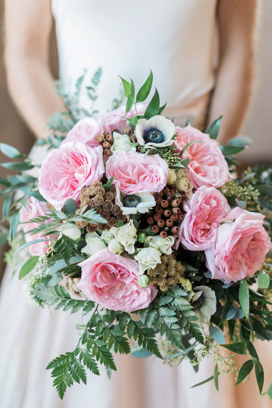 A Blush & Navy Rustic Industrial Michigan Wedding via TheELD.com